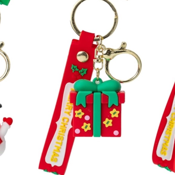 Merry Christmas Bag Charm Key Chains🎄Christmas Pen🎄STOCKING STUFFER🎄PICK ONE - Picture 5 of 12